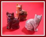 Soapstone Animal Carving: Medium Cat Confidently Upright