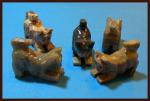 Soapstone Animal Carving: Small Cat - Pouncing - sold as 10 pieces