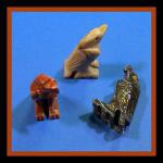Soapstone Animal Carving: Small Eagle, Standing  - sold as 10 pieces