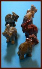Soapstone Animal Carving: Small Elephant - sold as 10 pieces
