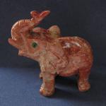 Soapstone Animal Carving: Medium Elephant