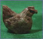 Soapstone Animal Carving: Small Hen, Chicken, Funkless, a Bit Dowdy, 10 pieces