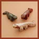 Soapstone Animal Carving: Small Lizard / Salamander  Spawn of D'Artagnan - sold as 10 pieces