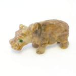 Soapstone Animal Carving: Small Hippo - sold as 10 pieces