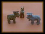 Soapstone Animal Carving: Small Moose - sold as 10 pieces