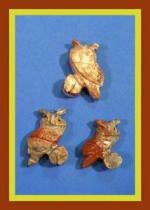 Soapstone Animal Carving: Small Owl - sold in units of 10