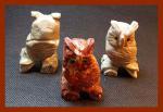 Soapstone Animal Carving: Medium Owl