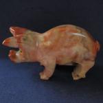 Soapstone Animal Carving: Medium Pig