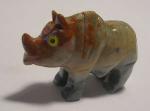 Soapstone Animal Carving: Small Rhino - sold as 10 pieces