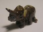 Soapstone Animal Carving: Small Dinosaur (Triceratop) - sold as 10 pieces