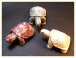 Soapstone Animal Carving: Large Turtle, Tortuga, 3 for $24