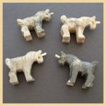 Soapstone Animal Carving: Small Unicorn - sold as 10 pieces