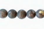 Rounds: Frosted Salamander Jasper 8mm Strands 15 - 16 inches
