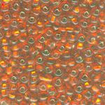Seed Beads Foil Lined Orange 1 ounce