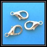 Base Metal Findings: Clasps: Triggers 10 x 16mm Silver Colored, 100 clasps