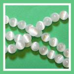 Rounds: Selenite 10mm Strands 15 - 16 inches