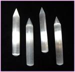 Massage Wand: Selenite About 5 1/2 by 1/2 inches, 3 for $12