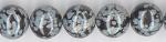 Rounds: Snowflake Obsidian (Volcanic Glass) 10mm Strands 15 - 16 inches