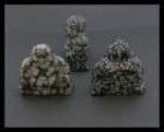 Stone Figurine Buddha: Snowflake Obsidian