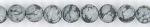 Rounds: Frosted Snowflake Obsidian (Volcanic Glass) 6mm Strands 15 - 16 inches