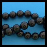 Rounds: Jet 10mm  15 - 16 inch strands