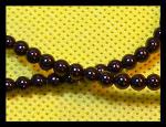 Rounds: Jet  4mm  15 - 16 inch strands