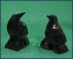 Animal Carving: Small Black Onyx Raven
