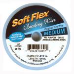 Wire: Softflex .019 100 feet of beading wire - Spool  Medium, Original Satin Silver