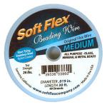 Wire: Softflex .019  30 feet of beading wire, medium diameter, Original Satin Silver, Spool