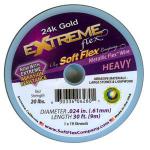 Wire: Softflex Extreme Gold .024, 30 foot beading wire spool
