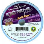 Wire: Softflex Extreme Silver .019, 30 foot beading wire spool