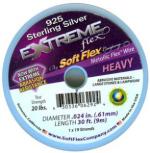 Wire: Softflex Extreme Silver .024, 30 foot beading wire on a spool