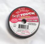 Wire: Softtouch Black .010 100 foot beading wire, thin, for pearls