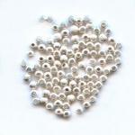 Base Metal Beads: Stardust Silver Plated Rounds 4mm