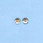 Base Metal Beads: 6mm Fancy Silverplated Stardust Beads, 300 beads