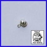 Base Metal Bells: Silver Colored, 100 pieces