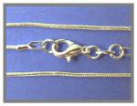 Chain: Silver Plated 24 Inch Snake Chain, 10 chains