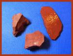 Mineral Specimens: Red Jasper Rough (sprj), 3 pieces for $4.50