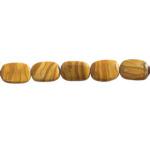 Soft Rectangles: 10 x 14mm Gold Leaf Agate 15 - 16 inches