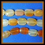 Soft Rectangles: 10 x 14mm Carnelian (Natural) 15 - 16 inches