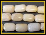 Soft Rectangles:  12 x 18mm Aragonite 15 - 16 inches