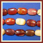 Soft Rectangles:  12 x 18mm Mookaite 15 - 16 inches