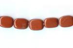 Soft Rectangles: 6 x 8mm Brown Jasper 15 - 16 inches