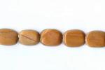 Soft Rectangles: 6 x 8mm Gold Leaf Agate 15 - 16 inches