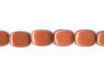 Soft Rectangles:  6 x 8mm Goldstone (Glass) 15 - 16 inches