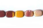 Soft Rectangles: 6 x 8mm Mookaite 15 - 16 inches