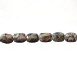 Soft Rectangles: 6 x 8mm Sea Lily Fossil Jasper 15 - 16 inches