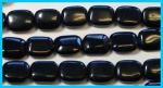 Soft Rectangles:  8 x 12mm Black Onyx 15 - 16 inches