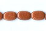Soft Rectangles: 8 x 12mm Goldstone (Glass) 15 - 16 inches