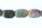 Soft Rectangles: 8 x 12mm Moss Agate 15 - 16 inches